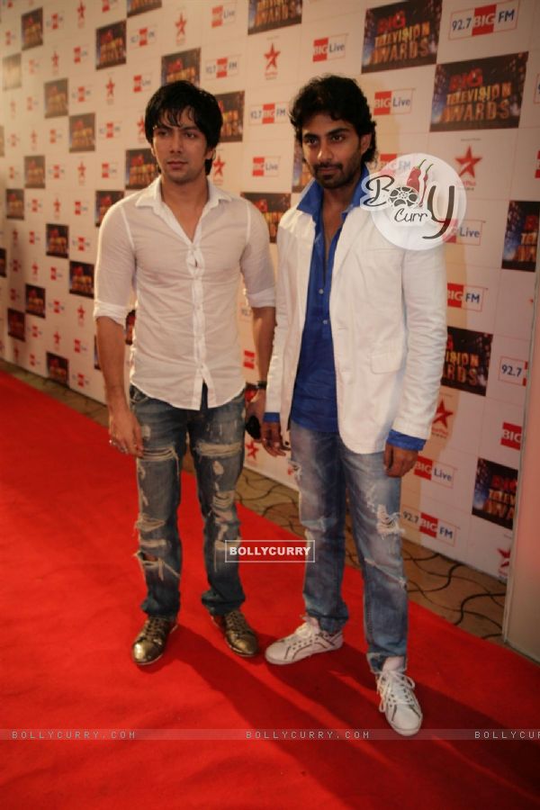 Rohit Khurana and Sharhaan Singh at Big Television Awards at YashRaj Studios