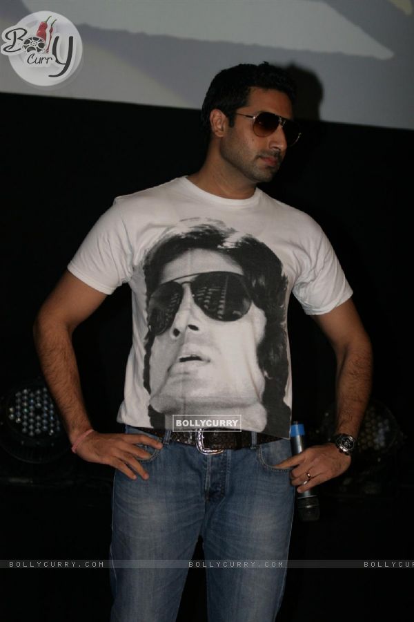 Abhishek Bachchan launch the music video of film Bbuddah...Hoga Terra Baap titled at Cinemax in Versova, Mumbai