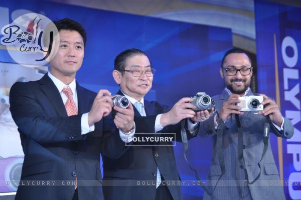 Rahul Bose brand ambassado launch 'Olympus Trinity Series Camera' at ITC hotel Parel