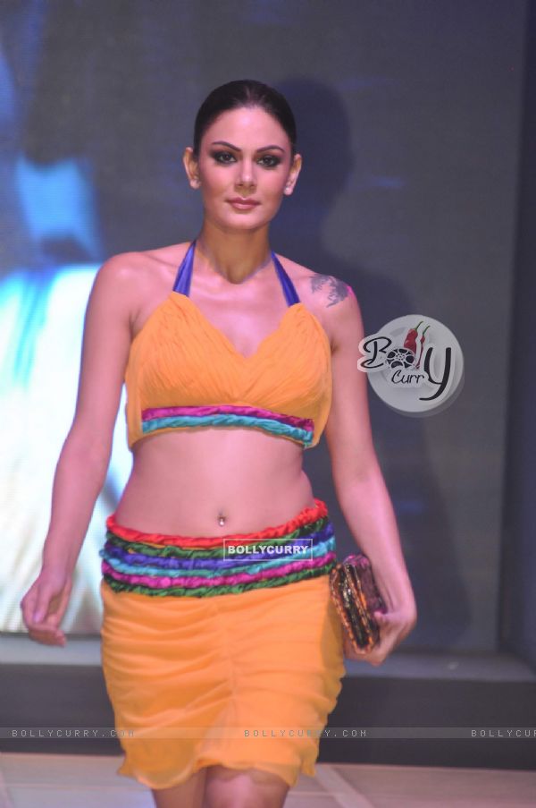 Leading models on the ramp for INIFD Annual Fashion show at ST Andrews. .