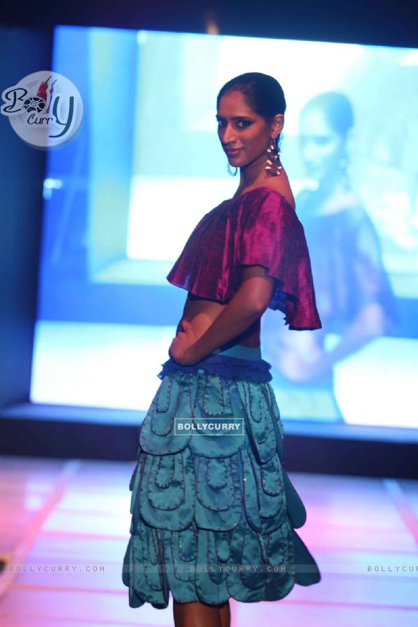 Models walk the ramp for INIFD Annual Fashion show at ST Andrews