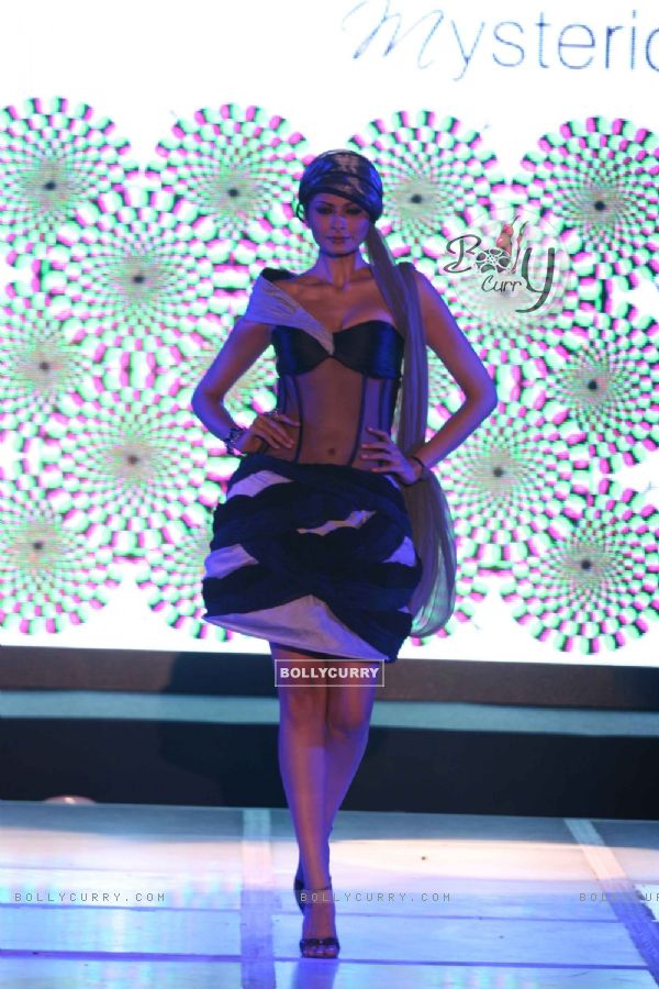 Models walk the ramp for INIFD Annual Fashion show at ST Andrews