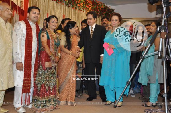 Dilip Kumar and Saira Banu at wedding reception party of Dr.Abhishek and Dr.Shefali Khar