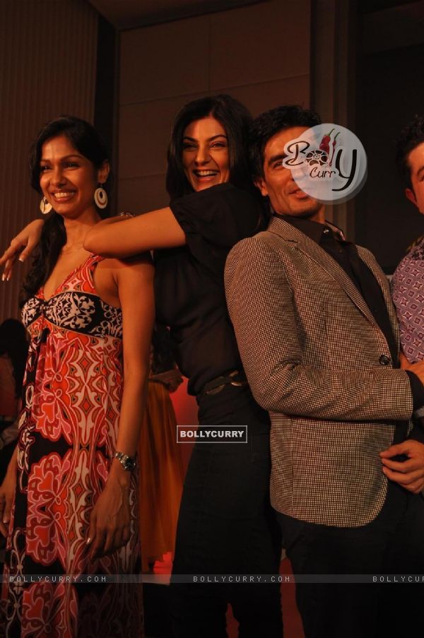 Sushmita and Manish Malhotra in I am She 2011 Ed Hardy fashion show at Trident