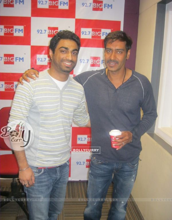 Ajay Devgan visited BIG 92.7 FM studios to promote movie 'Singham' (147037)