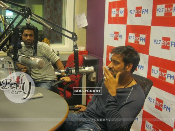 Ajay Devgan visited BIG 92.7 FM studios to promote movie 'Singham' (147038)