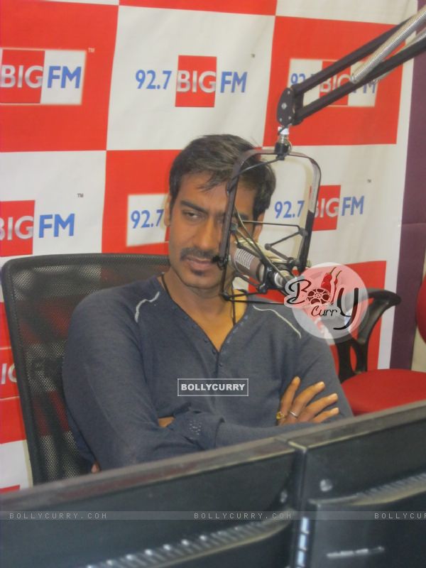 Ajay Devgan visited BIG 92.7 FM studios to promote movie 'Singham' (147040)
