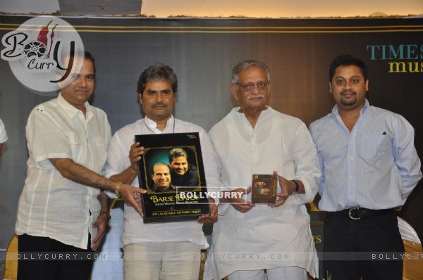 Gulzar, Vishal Bhardwaj and Suresh Wadkar at the launch of Barse Barse album at Santacruz