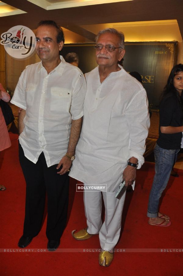 Gulzar and Suresh Wadkar at the launch of Barse Barse album at Santacruz