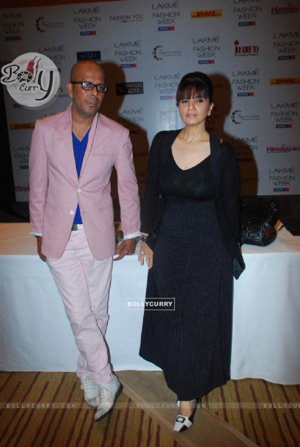 Neeta Lulla at Lakme Fashion Week press meet