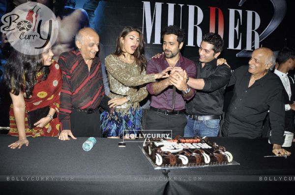 Jacqueline, Emraan, Mukesh and Mahesh Bhatt at Murder 2 success bash at Enigma, Mumbai (149158)