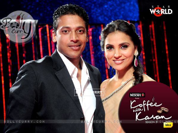Lara Dutta with Mahesh Bhupati on Koffee with Karan