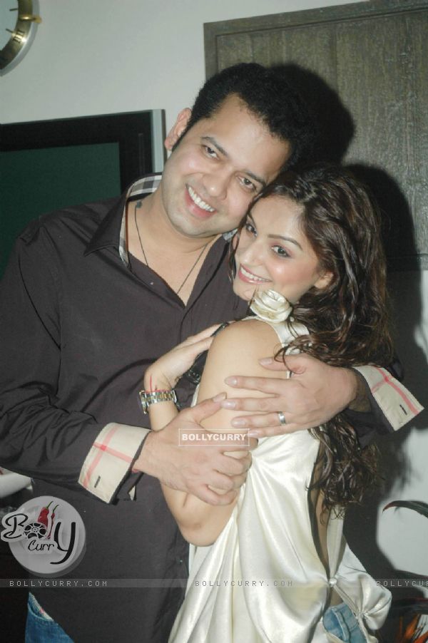 Rahul Mahajan with Dimpy on his Birthday