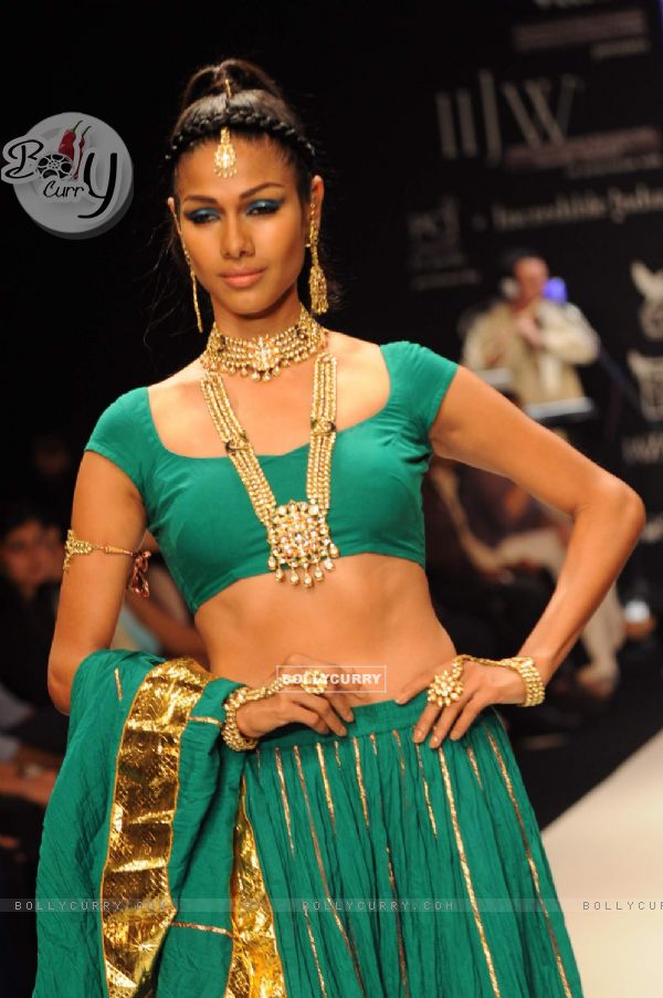 Models walk on the ramp for Jewels Emporium at IIJW 2011 show day 3. .