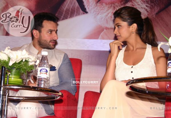 Saif Ali Khan and  Deepika Padukone   at a promotional event for the film