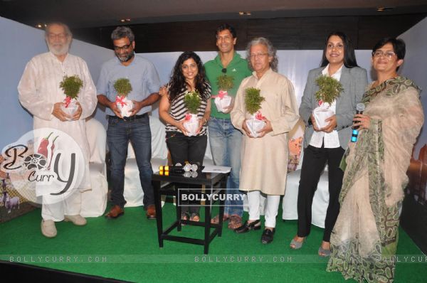 Milind Soman at Suzlon's new brand campaign for cleaner air at trident. .