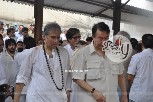 Aditya Raj Kapoor, Randhir Kapoor and Amitabh pays tribute to Shammi Kapoor