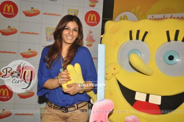 Raveena Tandon at the launches of Nickelodeon-McDonalds Happy Meal with toy SpongeBob SquarePants in Mumbai