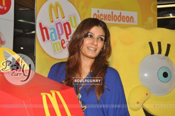 Raveena Tandon at the launches of Nickelodeon-McDonalds Happy Meal with toy SpongeBob SquarePants in Mumbai