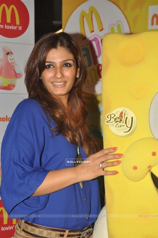 Raveena Tandon at the launches of Nickelodeon-McDonalds Happy Meal with toy SpongeBob SquarePants in Mumbai