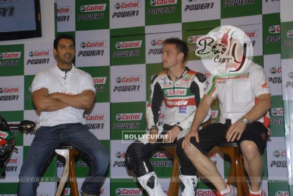 John at Castrol promotional event at Tote