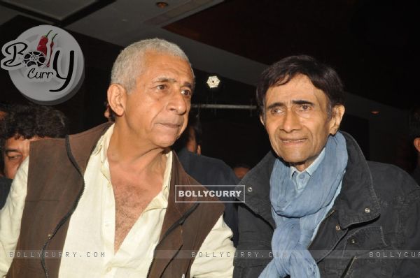 Dev Anand and Naseeruddin at Press conference and unveiling the promo of movie 'Chargesheet'