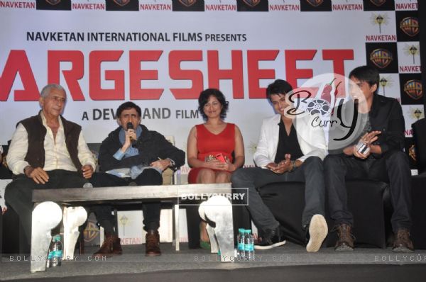 Dev Anand, Divya and Naseeruddin at Press conference and unveiling the promo of movie 'Chargesheet' (156332)