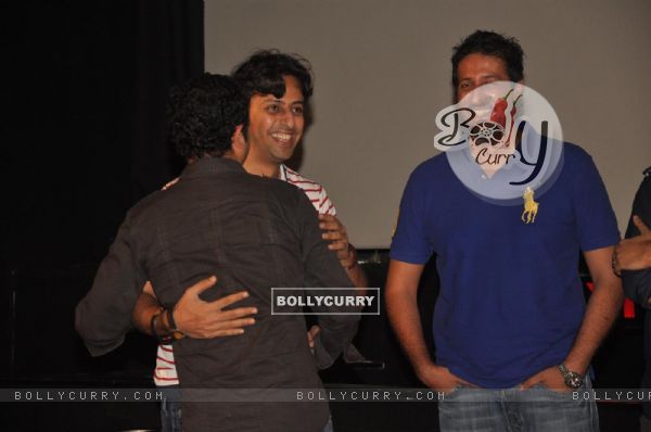 Salim and Sulaiman Merchant at First theatrical look of film 'Aazaan' at PVR, Juhu