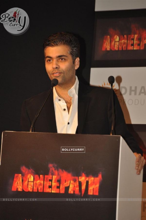 Karan Johar at 'Agneepath' trailer launch event at JW.Mariott (156795)