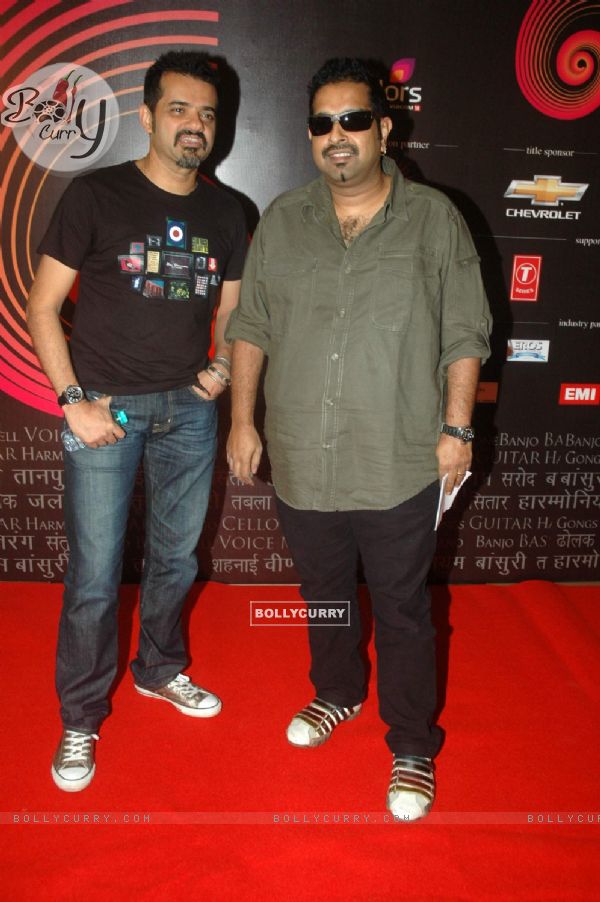 Shankar Mahadevan and Ehsaan Noorani at the Chevrolet GIMA Awards 2011 Voting Meet