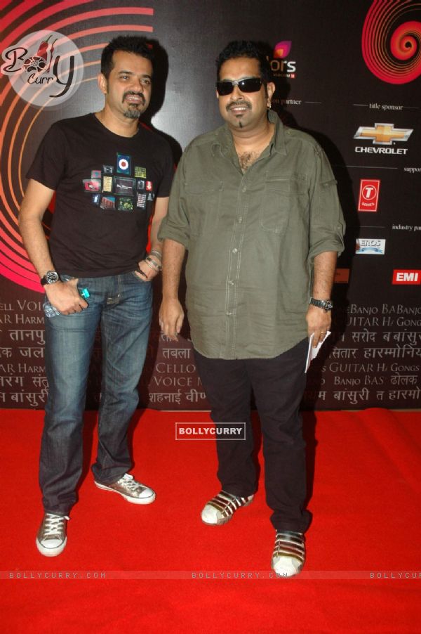 Shankar Mahadevan and Ehsaan Noorani at the Chevrolet GIMA Awards 2011 Voting Meet