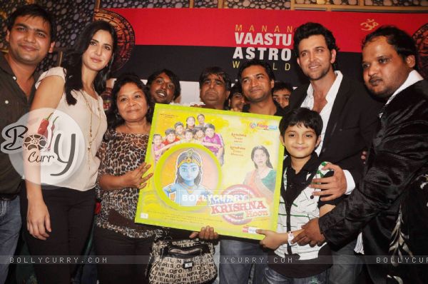 Hrithik and Katrina at the music launch of Main Krishna Hoon, Cinemax