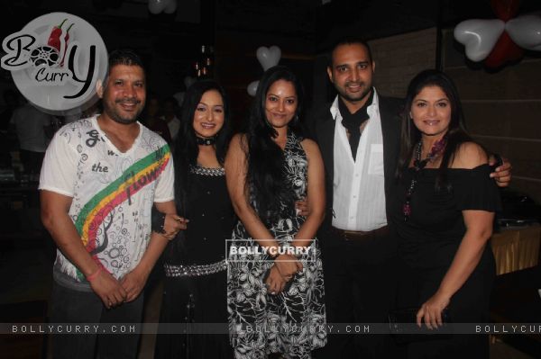 Pragati Mehra, Sushmita Daan and Aditya Lakhia at Birthday party of tv actress Sangeeta Kapure