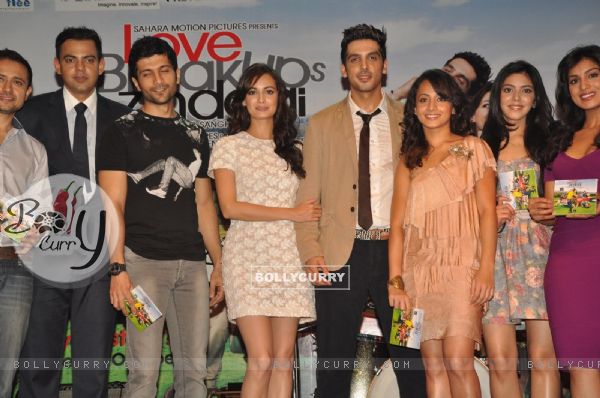 Cast and Crew at Music launch of film 'Love Breakups Zindagi' in Mumbai