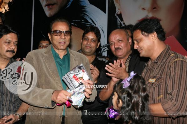 Dharmendra with cast at MAD film music launch at Andheri in Mumbai (158417)