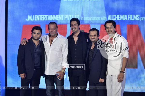 Sanjay Dutt launches the music of film Aazaan with star cast of film at Sahara Star (158766)