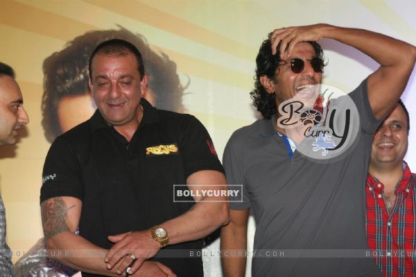 Sanjay Dutt and Chunky Pandey at Film 'Rascals' music launch at Hotel Leela in Mumbai (158927)