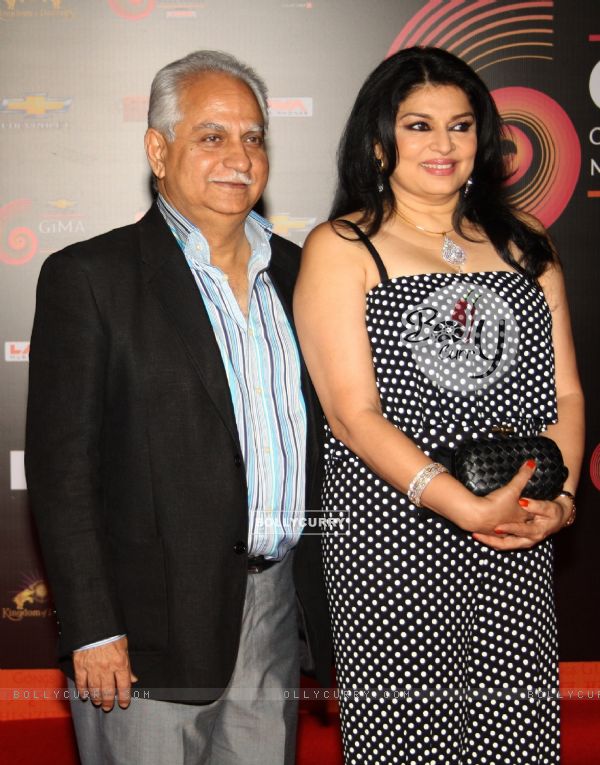 Ramesh Sippy and wife Kiran at 'Chevrolet Global Indian Music Awards' at Kingdom of Dreams in Gurgao