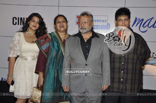 Pankaj Kapoor with Supriya Pathak at premiere of film MAUSAM at Imax, Wadala in Mumbai