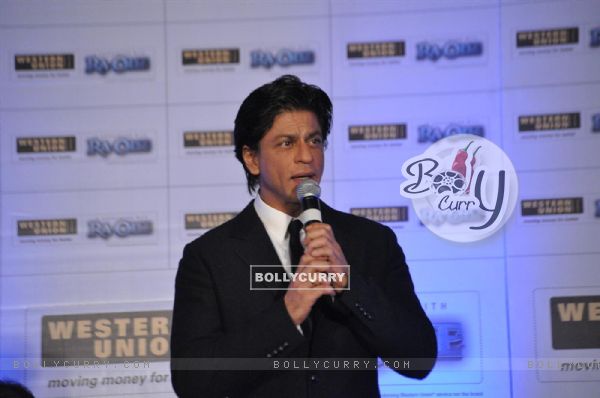 Shah Rukh Khan with Western Union launches Million Dollar Global compaign & promotion of film 'Ra.One' at Grand Hyatt Hotel (160572)