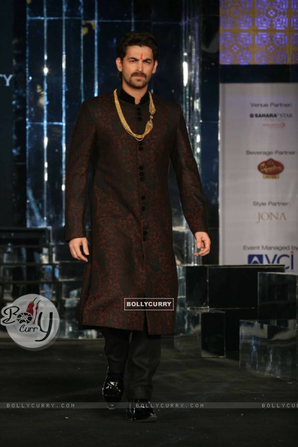 Neil Nitin Mukesh walks the ramp for Vikram Phadnis at Aamby Valley City India Bridal Week 2011 Day 1 at Saharastar, Mumbai