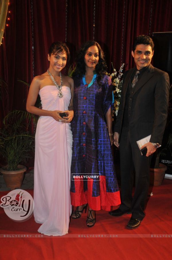 Mouli, Rajshri and Mazher at ITA Awards at Yashraj studios in Mumbai
