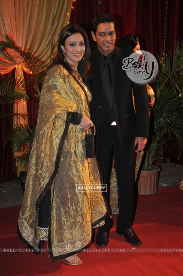 Anup Soni and Juhi Babbat at ITA Awards at Yashraj studios in Mumbai