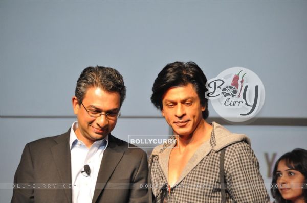 Shah Rukh Khan with Rajan Anandan launched custom built movie channel on YouTube for his upcoming film 'Ra.One' (161035)