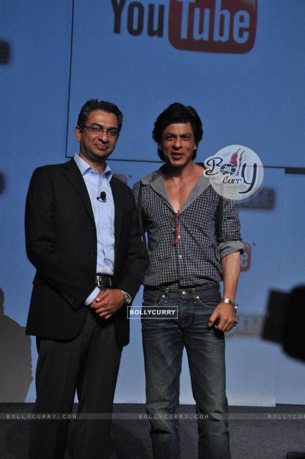 Shah Rukh Khan with Rajan Anandan launched custom built movie channel on YouTube for his upcoming film 'Ra.One' (161042)