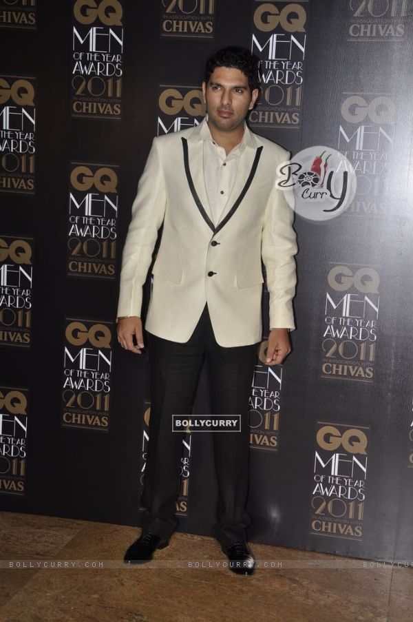 Yuvraj Singh at GQ Men Of The Year Awards 2011 at Grand Hyatt in Mumbai