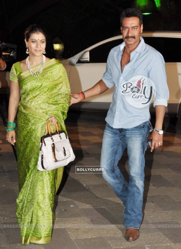 Kajol and Ajay Devgn grace Sanjay Dutt's Mata Ki Chowki in Bandra