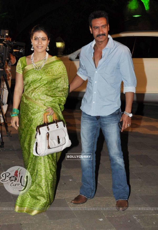 Kajol and Ajay grace Sanjay Dutt's Mata Ki Chowki in Bandra