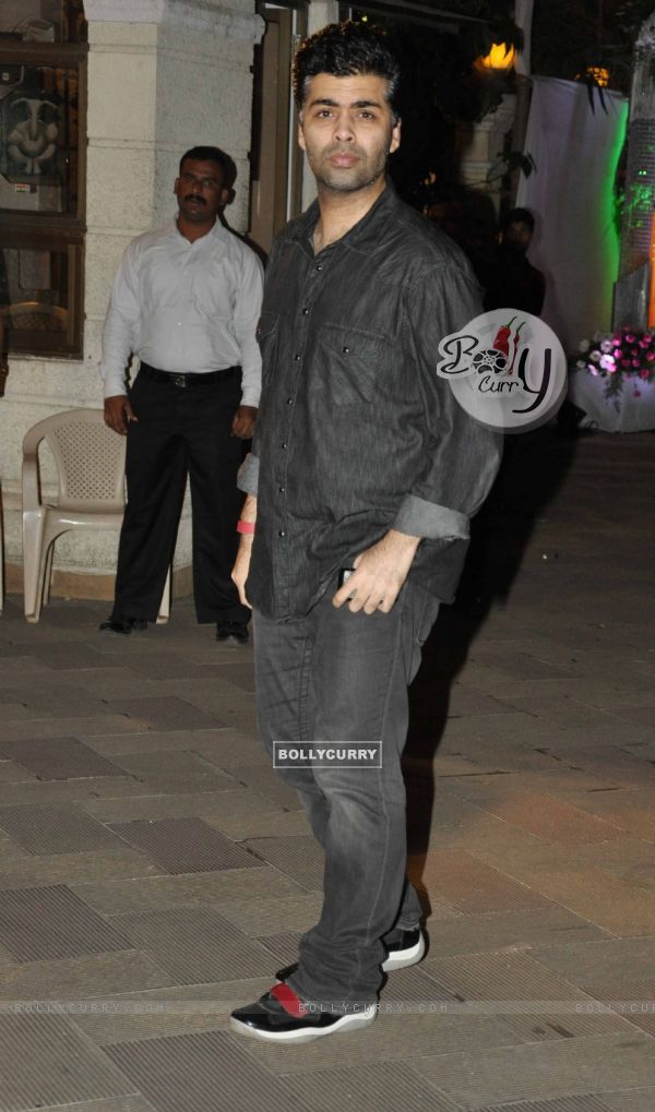 Karan Johar grace Sanjay Dutt's Mata Ki Chowki in Bandra