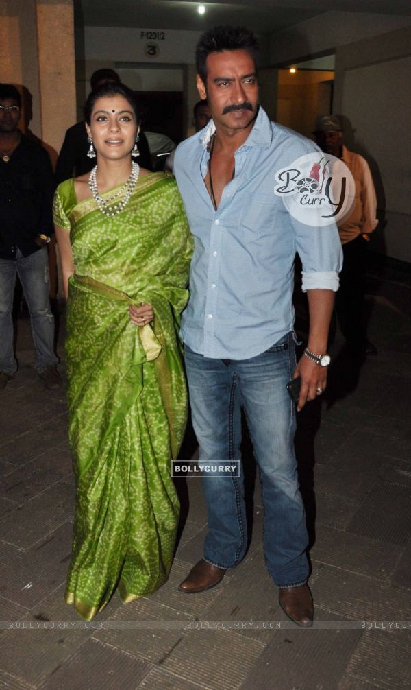 Kajol and Ajay grace Sanjay Dutt's Mata Ki Chowki in Bandra